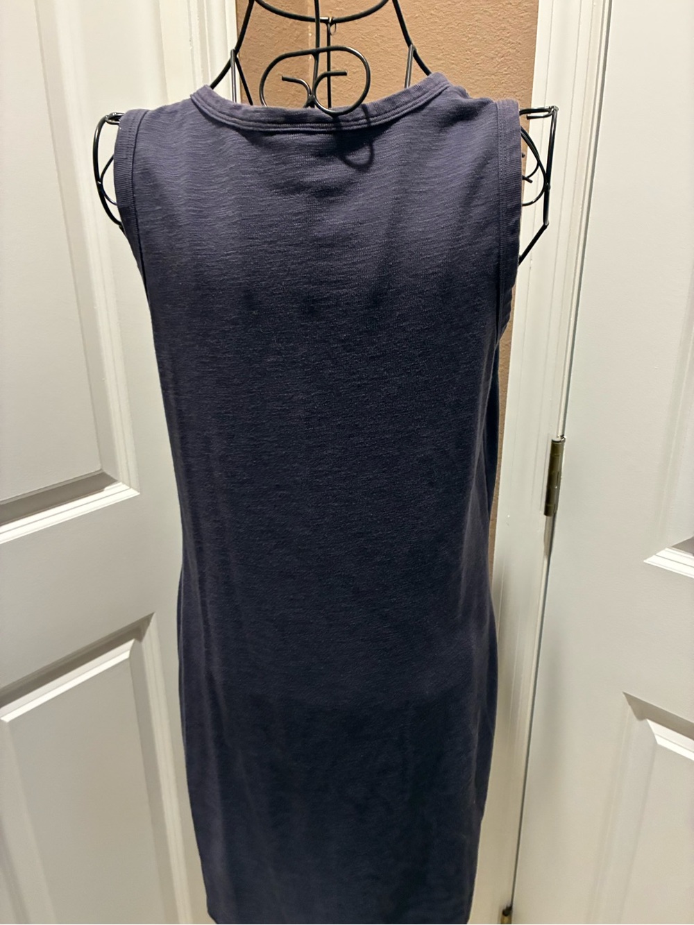 Sleeveless Navy and Teal Tank Dresses